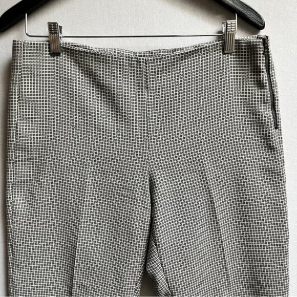 Judith & Charles 100% Virgin Wool geometric pattern trousers Sz 8 - Picture 3 of 11